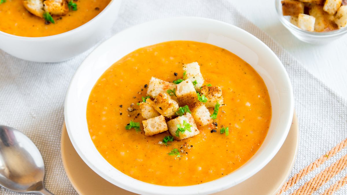 Summer Solstice Carrot and Ginger Soup with Crusty Bread
