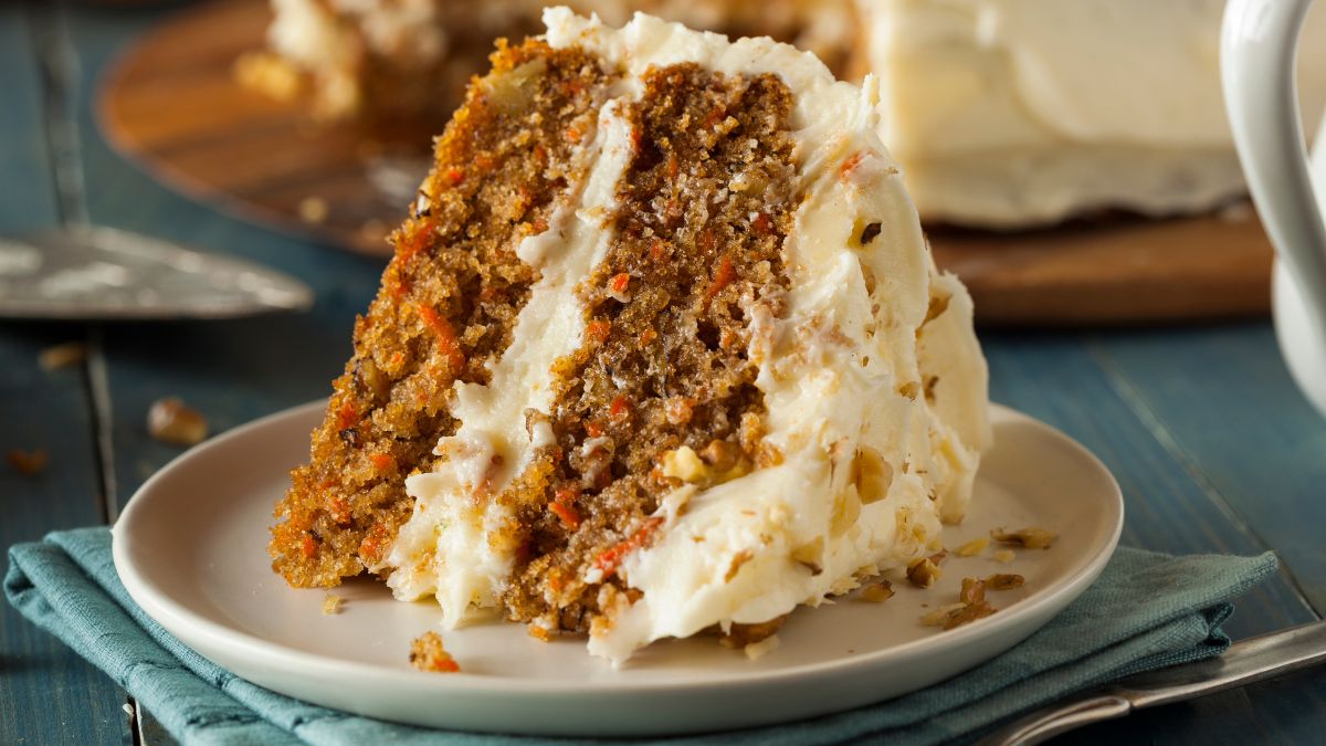 Ginger Carrot Cake with Cream Cheese Frosting