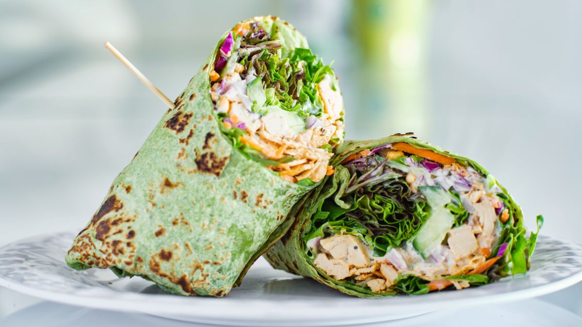 Ginger Chicken Salad Wraps Recipe