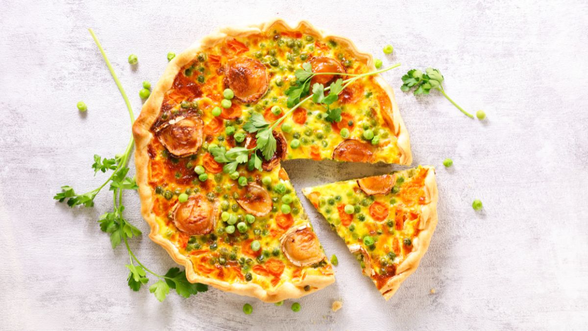 Pea and Goat Cheese Tart