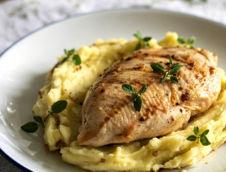 Roasted Garlic Turnip Mash