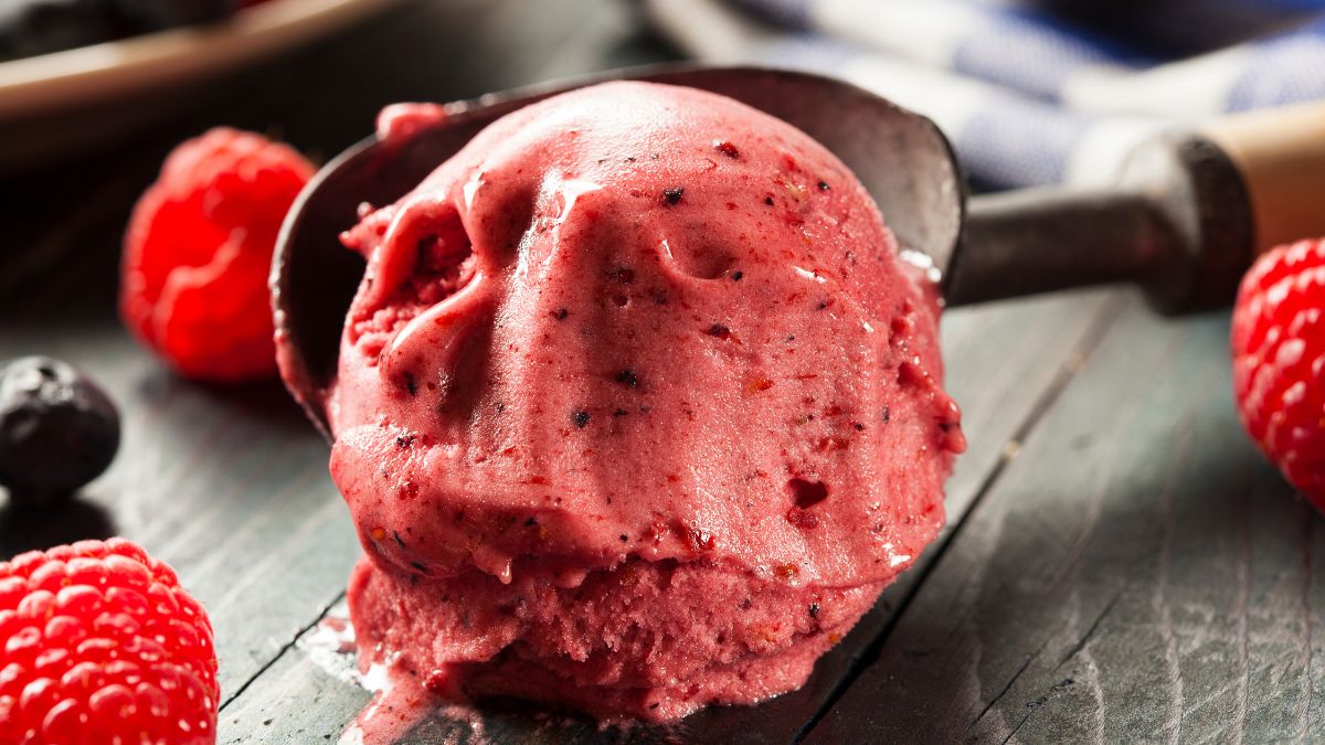 Blueberry and Raspberry Sorbet
