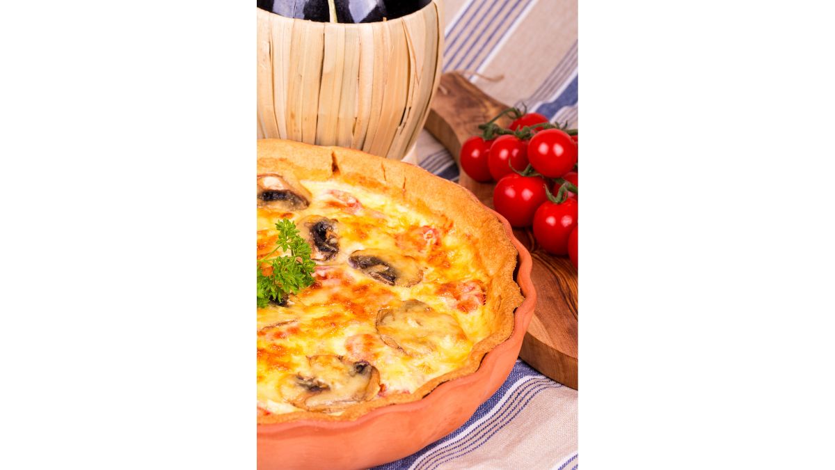 Garlic Mushroom and Tomato Tart