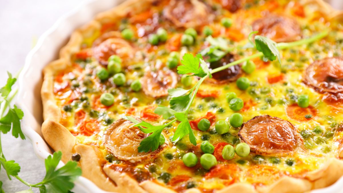 Pea and Goat Cheese Tart