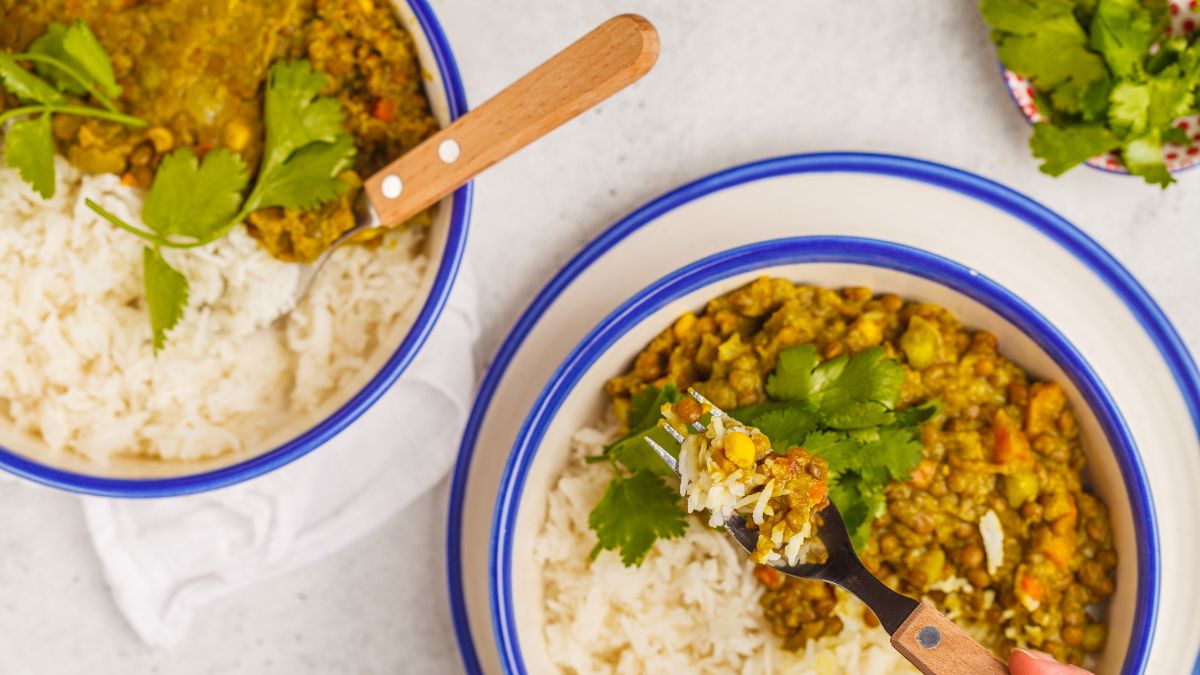Garlic and Ginger Lentil Curry