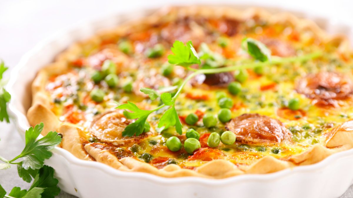 Pea and Goat Cheese Tart