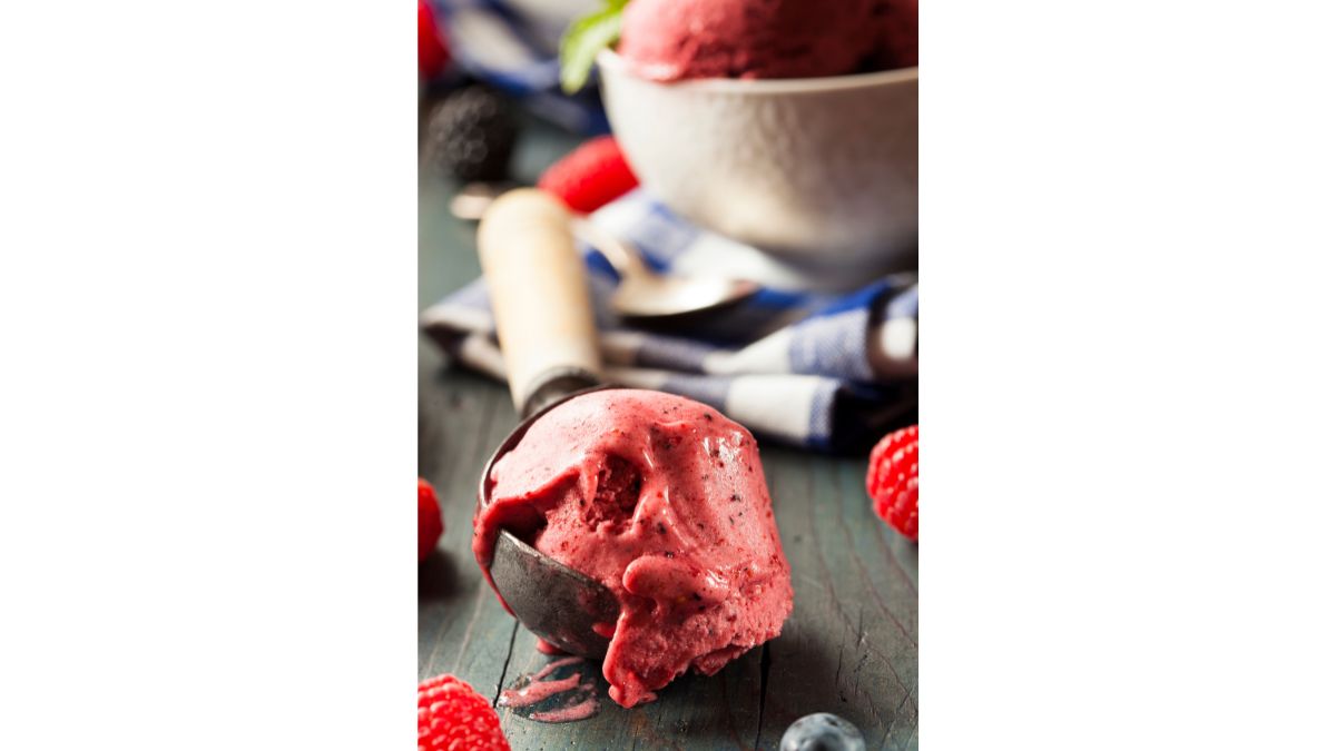 Blueberry and Raspberry Sorbet