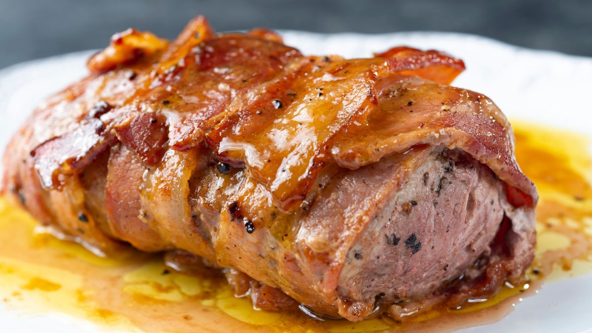 Christmas Eve Dinner: Roasted Bacon Wrapped Pork Tenderloin