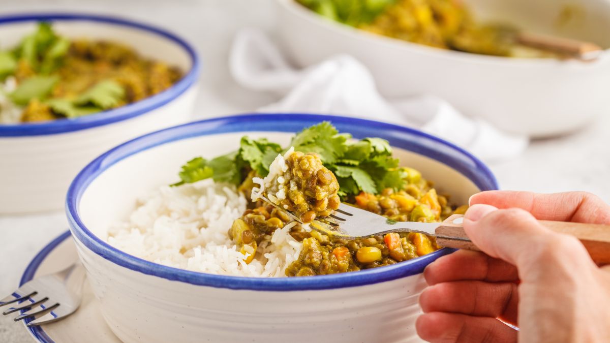 Garlic and Ginger Lentil Curry