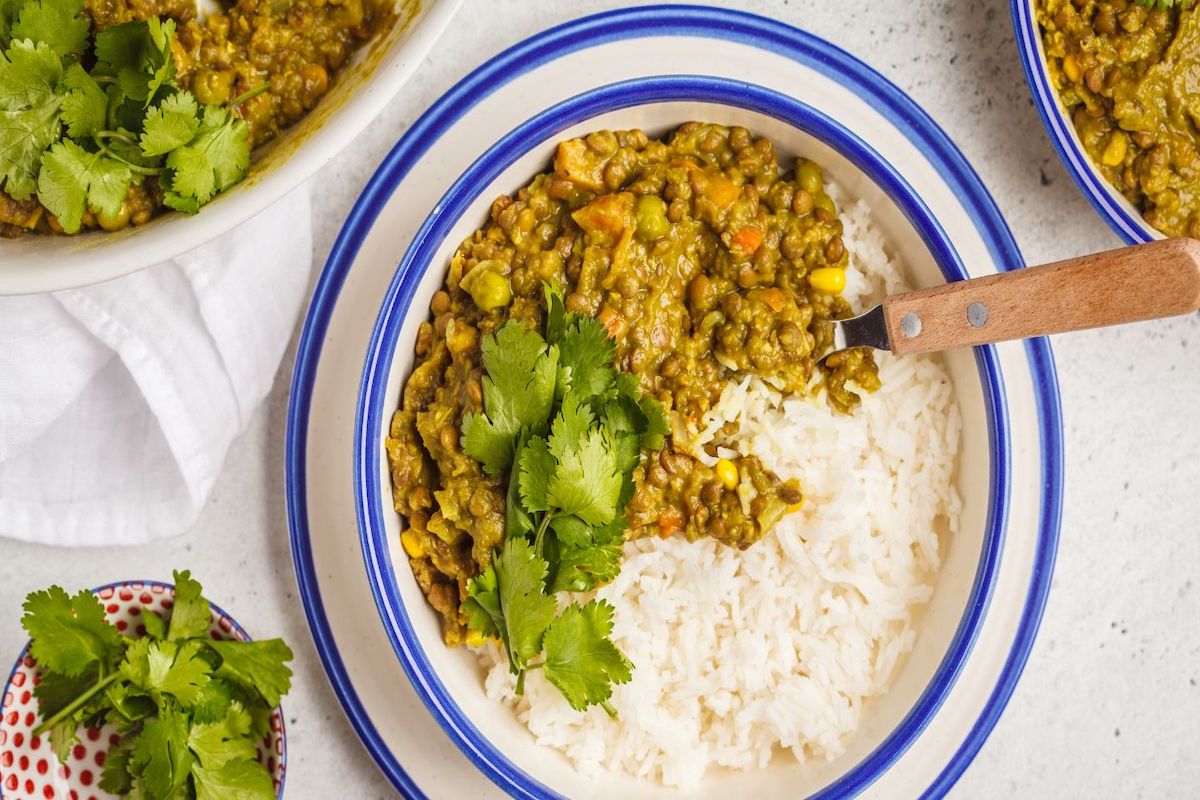 Garlic and Ginger Lentil Curry